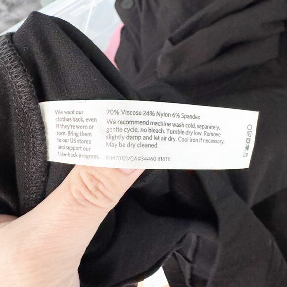 Eileen Fisher System Wider Straight Leg Pants Large Pocket Packable Button Hem S - Picture 11 of 12